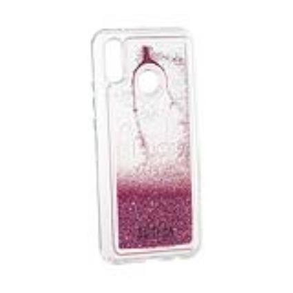 Capa Xiaomi Redmi Note 5  DLCAR018 Transparente Purpurina Cor de rosa
