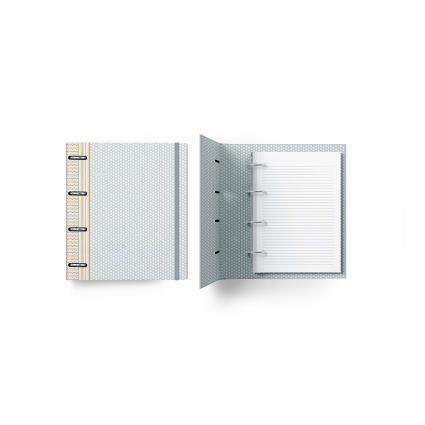 MAKE NOTES Dossier Pin Point, A4, 4 Argolas, com Recarga de 80 Folhas, Capa Cores Sortidas