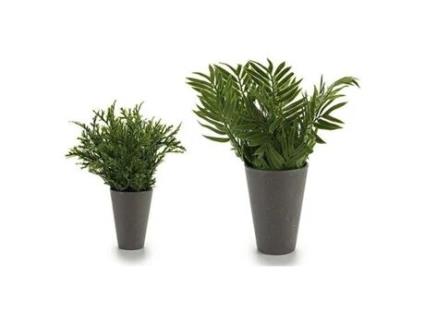 Vaso Cinzento Folhas