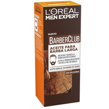 Óleo para a Barba Men Expert Barber Club LOreal Make Up (30 ml)