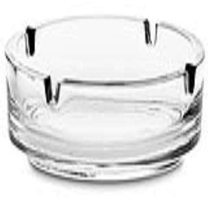 Cinzeiro  Dresda Cristal Redondo - 10,7 x 3,6 cm