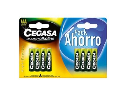 Pilhas Alcalinas LR03  AAA 1,5V (8 uds)