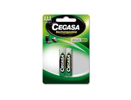 Pilhas Recarregáveis  HR03 800 mAh (2 uds)