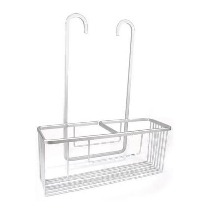 Suporte para o Chuveiro  Alluma Alumínio Branco - 35,7 x 12,7 x 44,5 cm