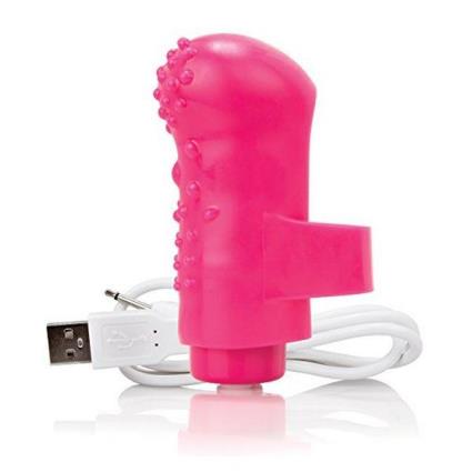 Vibrador de Dedo Charged FingO Rosa  12471