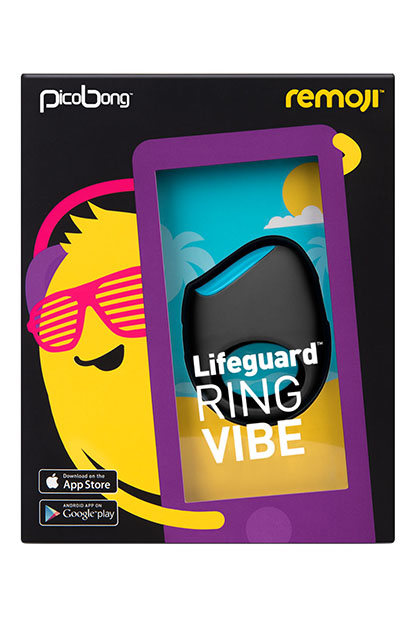 Anel Vibratório Remoji Lifeguard Preto  3699