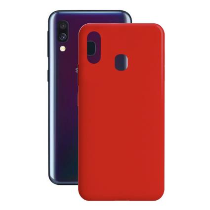 Capa para Telemóvel Samsung Galaxy A40  Silk TPU - Vermelho
