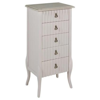 Cómoda com 5 Gavetas (48 x 34 x 99 cm) Madeira de paulónia