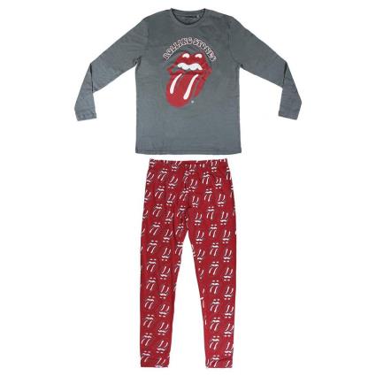 Pijama  Adulto Vermelho Cinzento - S