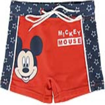 Calções de Banho Boxer para Meninos  Vermelho Azul - 5 anos