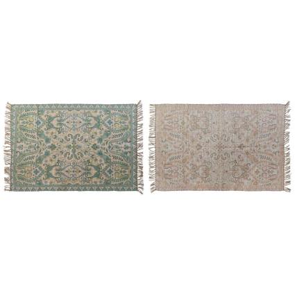 Tapete DKD Home Decor Vermelho Verde Árabe (120 x 180 x 0,5 cm) (2 Unidades)