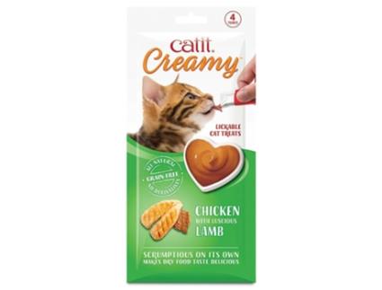 Snack Líquido de Frango e Cordeiro para Gatos CATIT Creamy (Quantidade: 50 X 10 g)