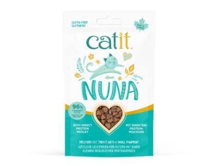 Snacks de Mistura de Proteína de Inseto para Gato CATIT Nuna (Quantidade: 60 g)