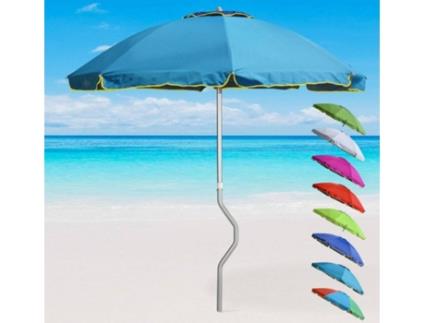 Guarda-sol GIRAFACILE Eolo (Azul - 220 cm)
