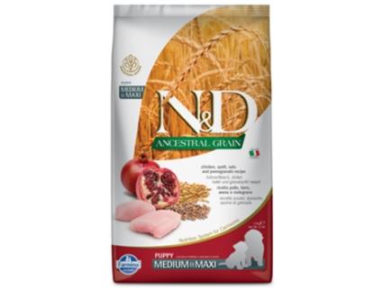 Alimento FARMINA N&D Ancestral grain Cão Puppy Medium/Maxi - Frango e Romã (Quantidade: 2,5 Kg)