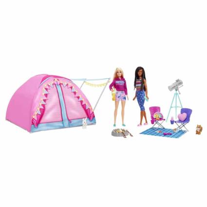 Barbie Thing Of Two Malibu And Brooklyn With Camping Tent Doll