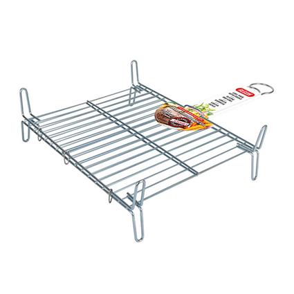 Grelhador Bbq  Duplo Aço - 35 x 40 cm