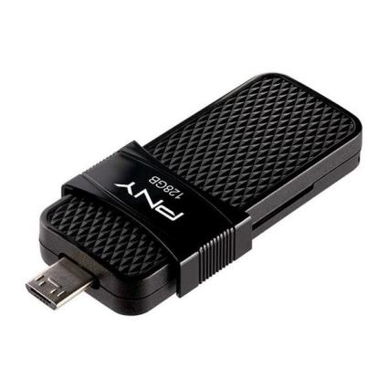 Memória USB  Duo-Link Micro USB 3.0 Preto - 128 GB