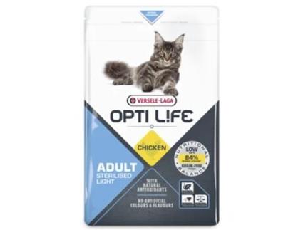 Ração seca para Gato VERSELE-LAGA OPTI LIFE Adulto Esterilizado Frango (Quantidade: 7,5 kg)