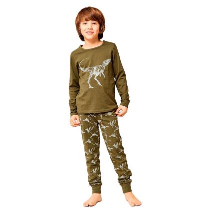 Name It Olive Night Dino Pyjama  18-24 Months