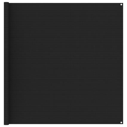 vidaXL Tapete de campismo para tenda 250x200 cm preto
