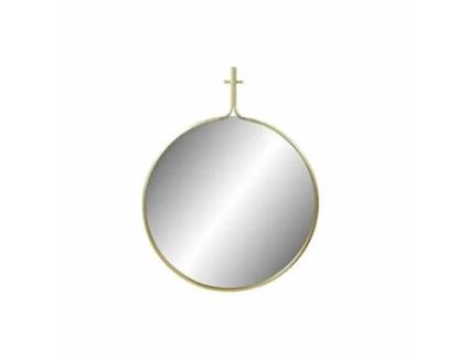 Espelho de parede DKD Home Decor Espelho Dourado Metal (72 x 2 x 91,5 cm)