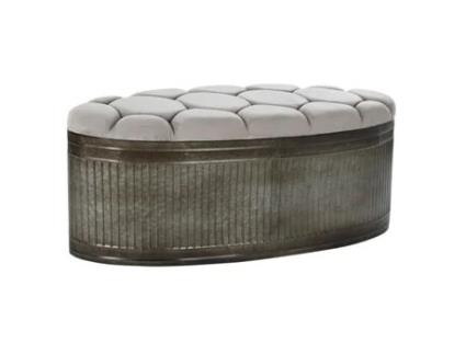 Banqueta DKD Home Decor Bege (121 x 44 x 47,5 cm)