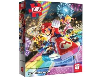 Puzzle USAOPOLY Mario Kart Rainbow Road (Idade Mínima: 8 Anos - 1000 Peças)