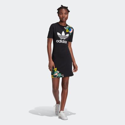 Originals Vestido de mangas curtas, gola redonda, curto