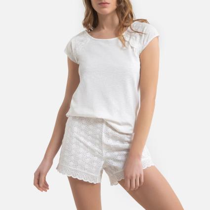 Collections Pijama com bordado inglês