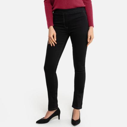 Jeans tipo jeggings, cós elástico