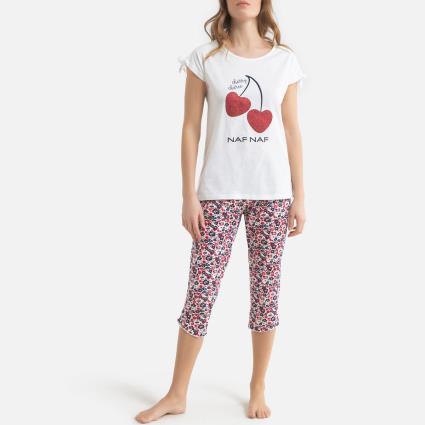 Pijama em algodão, Cerise