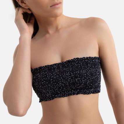 Collections Soutien de biquíni bandeau aos favos e às bolas