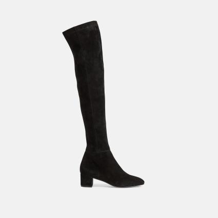 Botas em pele com tacão, Jahde