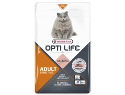 Ração seca para Gato VERSELE-LAGA OPTI LIFE Adulto com Sensibilidades Salmão (Quantidade: 7,5 kg)