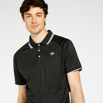 Dunlop Club - Preto - Polo Ténis Homem tamanho S