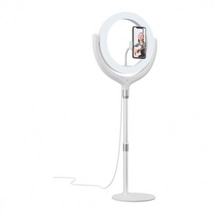 Suporte Tiktok  Stand LED Ring Light 8 40cm Branco