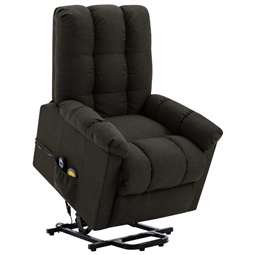 Poltrona elevatória de massagens tecido