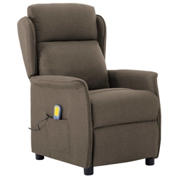Poltrona de massagens reclinável tecido