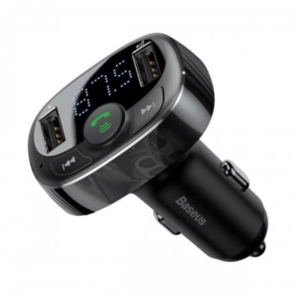 Carregador Smartphone Mp3 / Fm-transmissor Para Carro S-09a