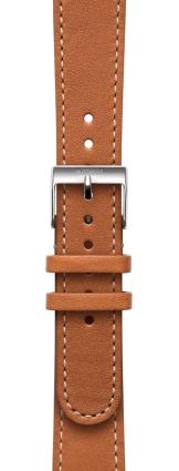 Pulseira cabedal 18mm Brown/Steel