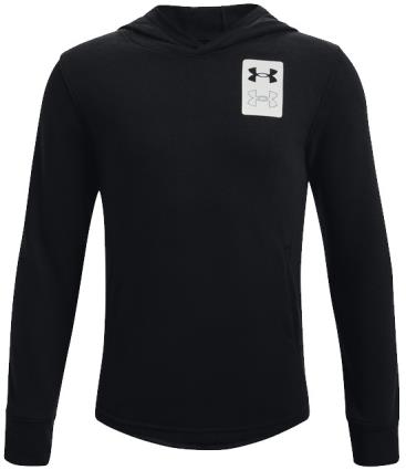 Moletom com capuz Under Armour UA Rival Terry Hoodie-BLK