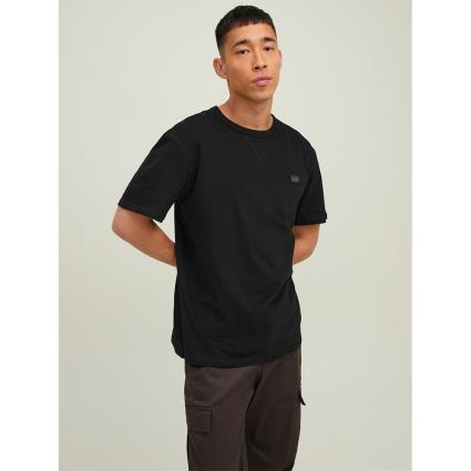Jack & Jones Classic Waffle Badge Short Sleeve T-shirt Preto S