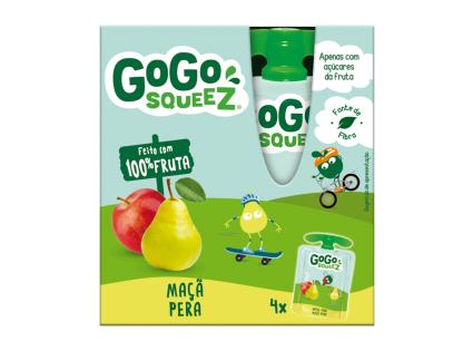 Saquetas Fruta Go Go Squeez Maçã E Pêra 4x90g