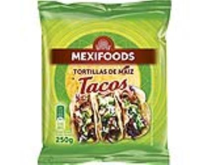Tortilhas Mexifoods De Milho Tacos 250g