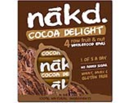 Barras Nakd Cruas Fruta Cacau Delight 4x35g