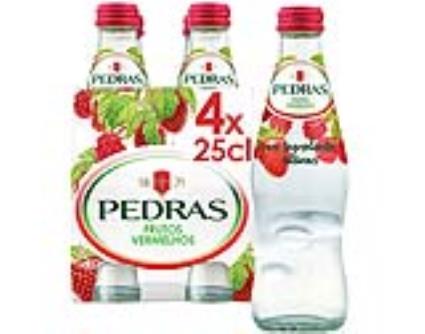 Bebida Pedras Com Gás Frutos Vermelhos 4x0.25l