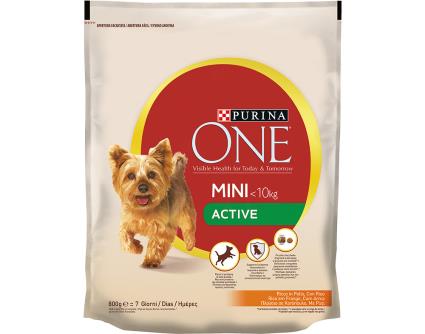 Ração Para Cão Purina One Mini Active Com Frango 800g