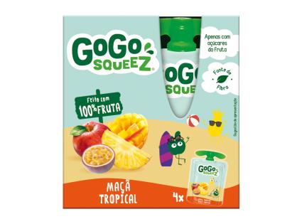 Saquetas Fruta Go Go Squeez Tropical 4x90g