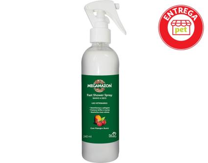 Champô Seco Cão&gato Megamazon :pitanga 240ml